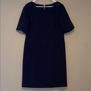 Tahari Black Zip Down Dress